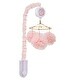 preview thumbnail 5 of 4, Lambs & Ivy Secret Garden Pink Pom Pom Musical Baby Crib Mobile Soother Toy