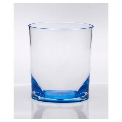 LeadingWare Designer Oval Halo Acrylic DOF Tumbler Set of 4 (12oz), Premium Quality Unbreakable Stemless Tumbler