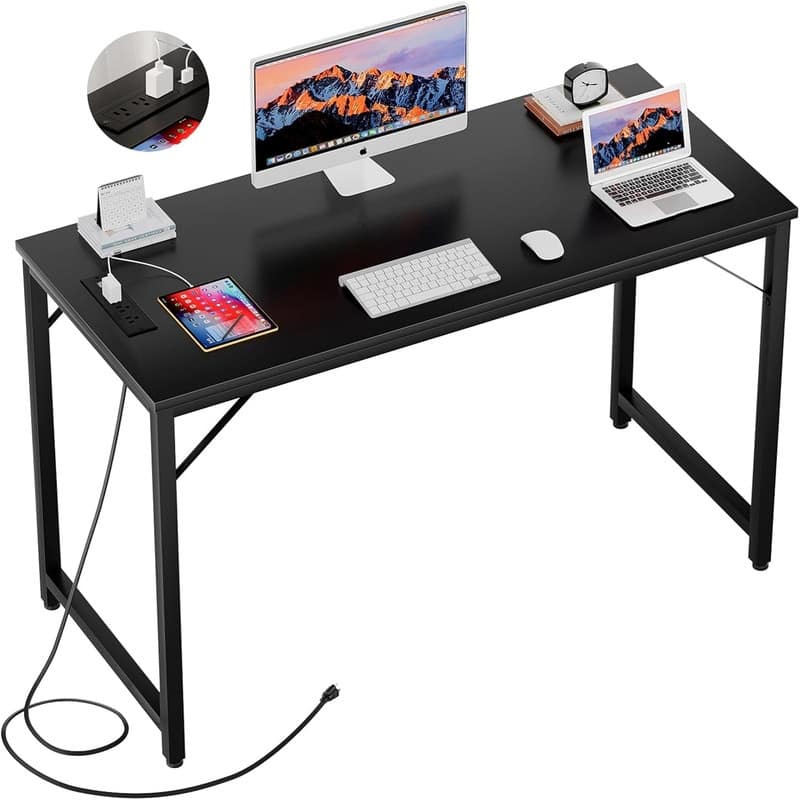 47 Inch Computer Desks - Black