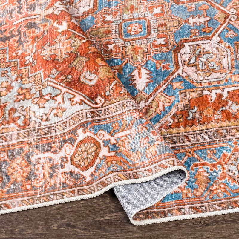 Livabliss Giustina Persian Machine Washable Area Rug