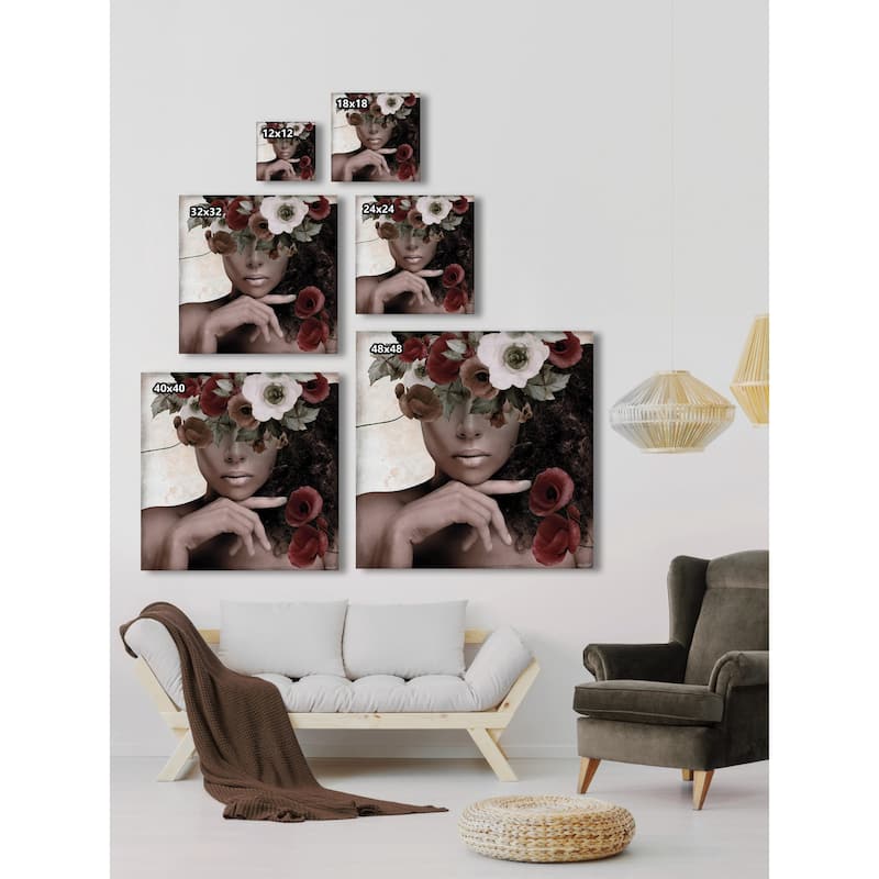 'Charming Beauty' Painting Print on Wrapped Canvas