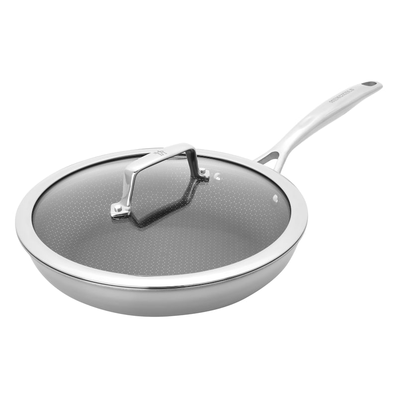 Henckels Paradigm 10-in Stainless Steel Fry Pan with Lid - 10-inch - Stainless Steel - 10-inch