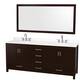 Option Espresso, Chrome Trim, White Quartz Top