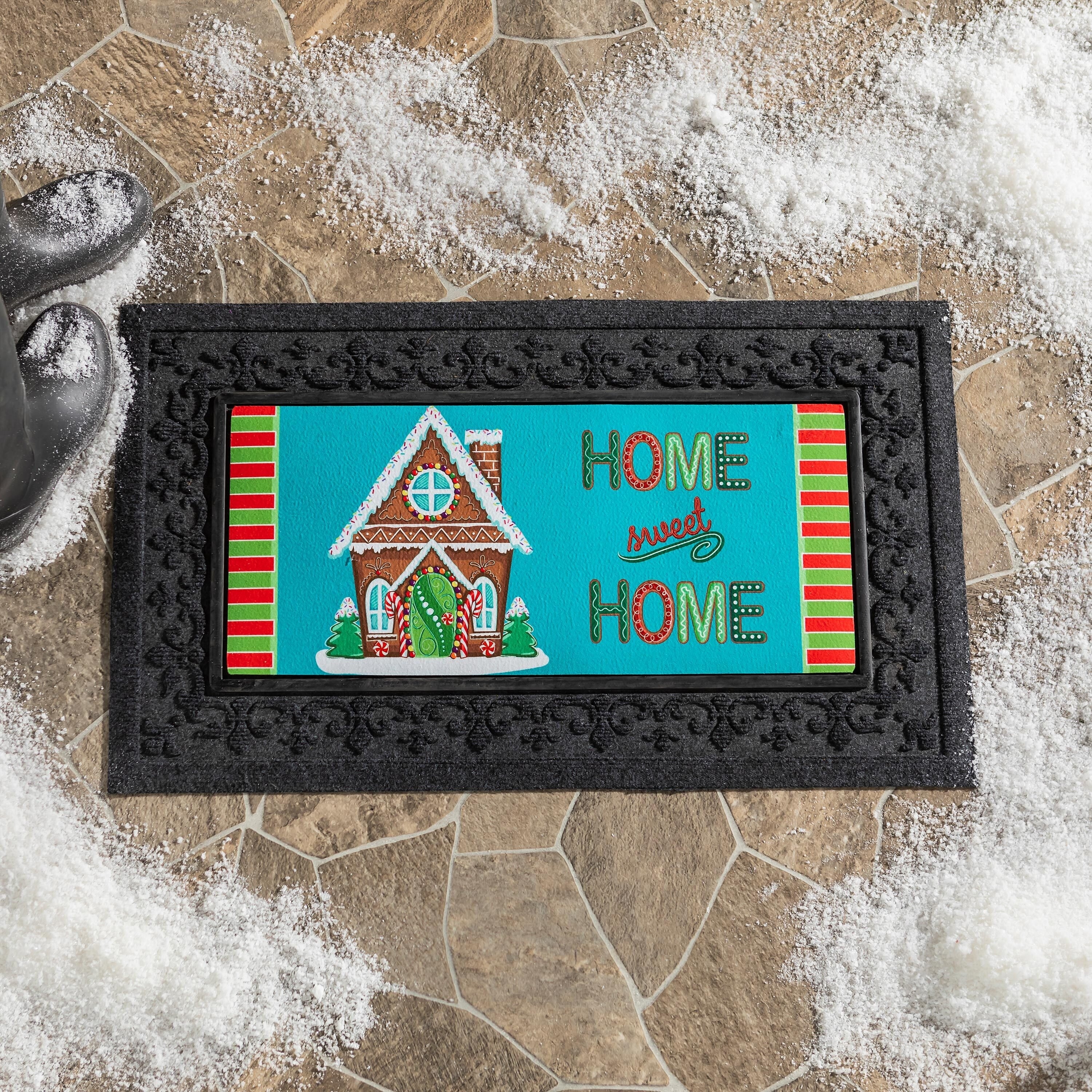22 in. x 10 in. Happy Snowmen Trio Sassafras Switch Mat - 22 x 10