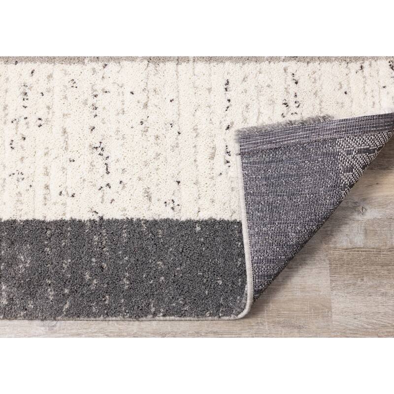 Ryan Collection - Cream/Grey Rectangles Rug