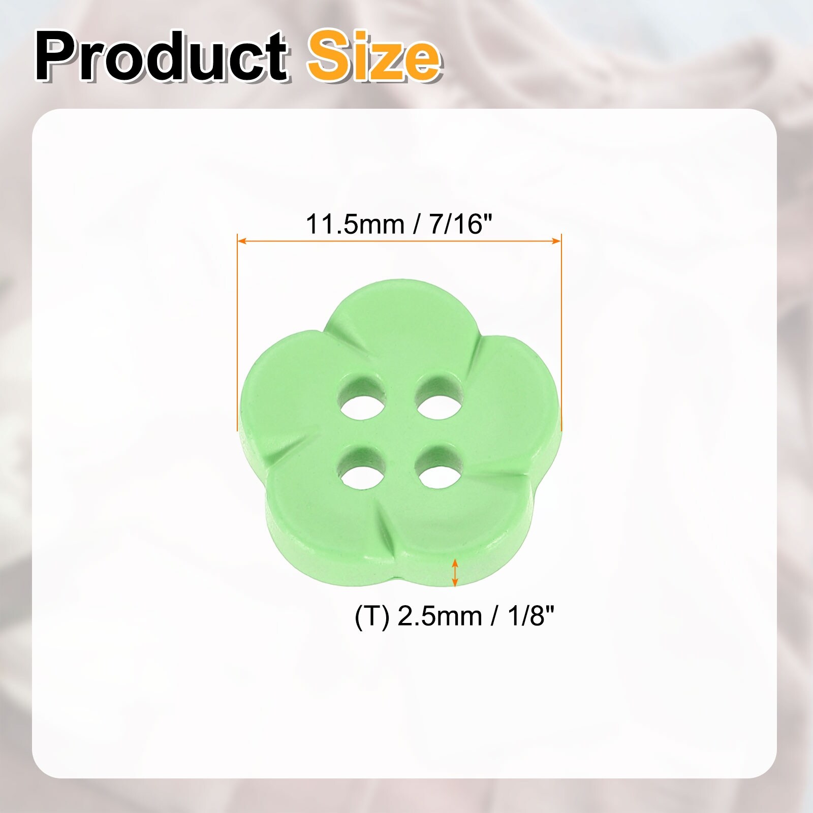 Flower Buttons Resin Sewing Decorative Buttons for Clothes
