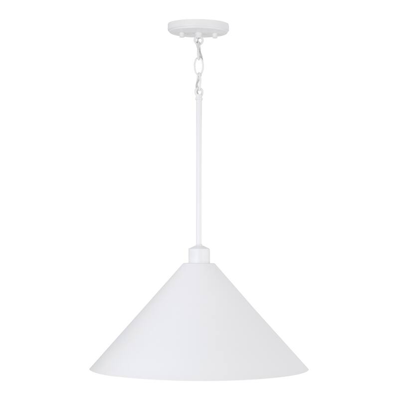 Alden 1-Light Pendant - 18"W x 10.25"H