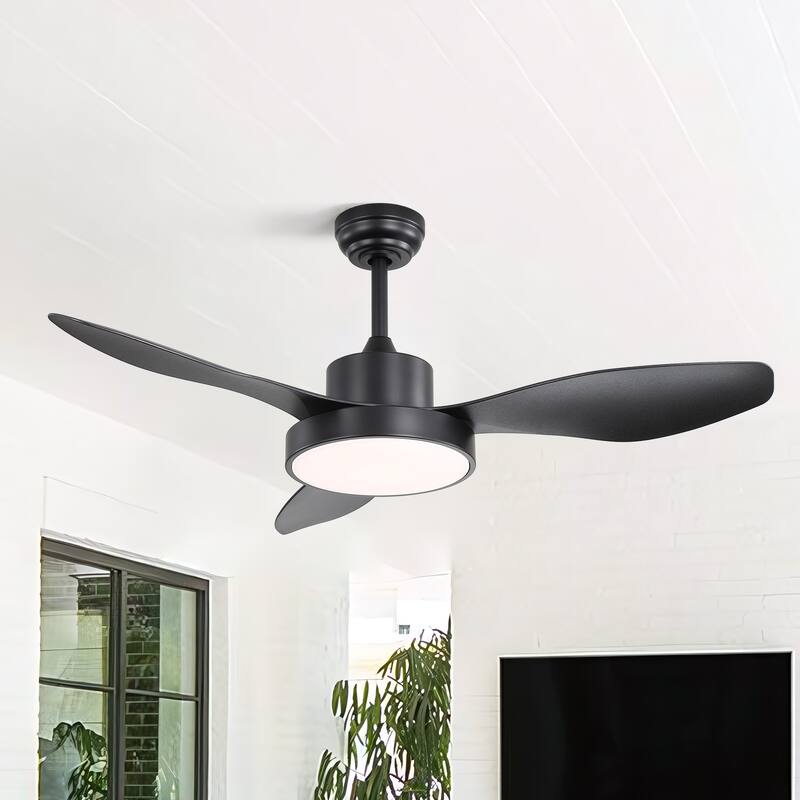 Sofucor 46''/47'' Strong Airflow High CFM Ceiling Fans with Lights and Remote Bedroom Noiseless ETL Fans