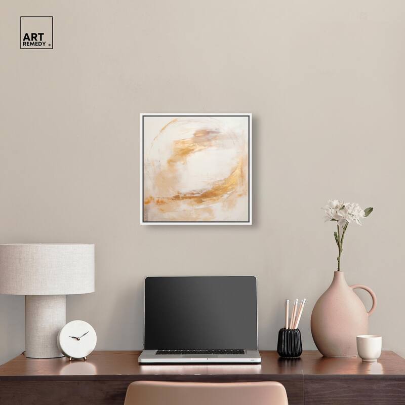 Golden Orb I Canvas by Art Remedy