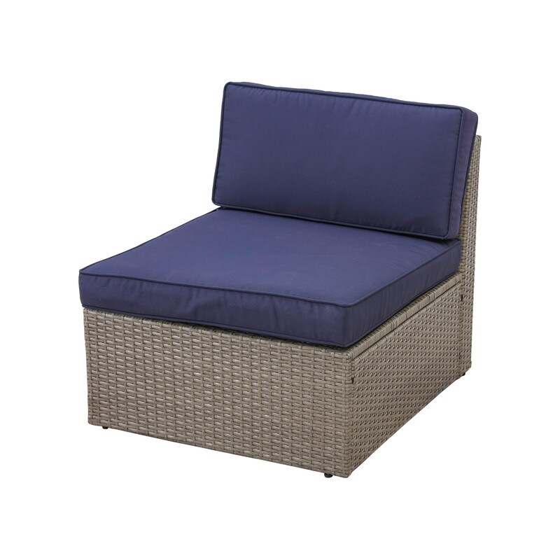 PATIO FESTIVAL 6Piece Wicker Outdoor Sofa Sectional Conversation Set