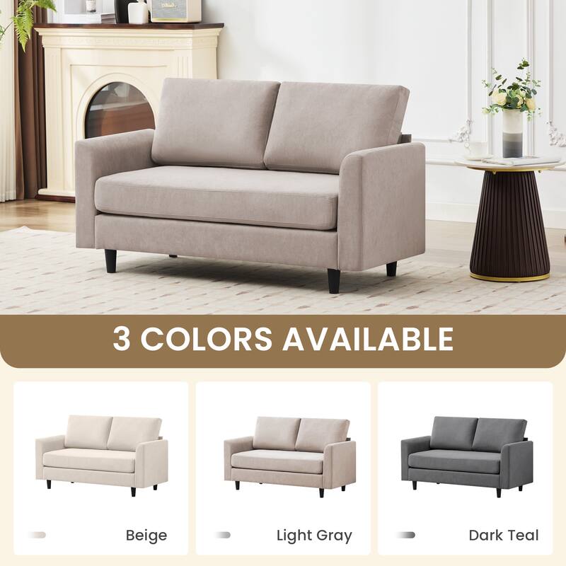 Snow Velvet Sectional Sofa
