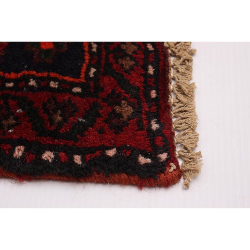 ECARPETGALLERY Hand-knotted Andelz Red Wool Rug - 3'10 x 7'3