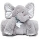 preview thumbnail 1 of 4, Baby Lil' Spout Cuddle Me Sleeper, Gray Elephant Large Size Security Blanket, 28.5" x 28.5"