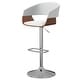preview thumbnail 19 of 43, WYNDENHALL Calinda Mid Century Modern 33 inch Adjustable Swivel Bar Stool