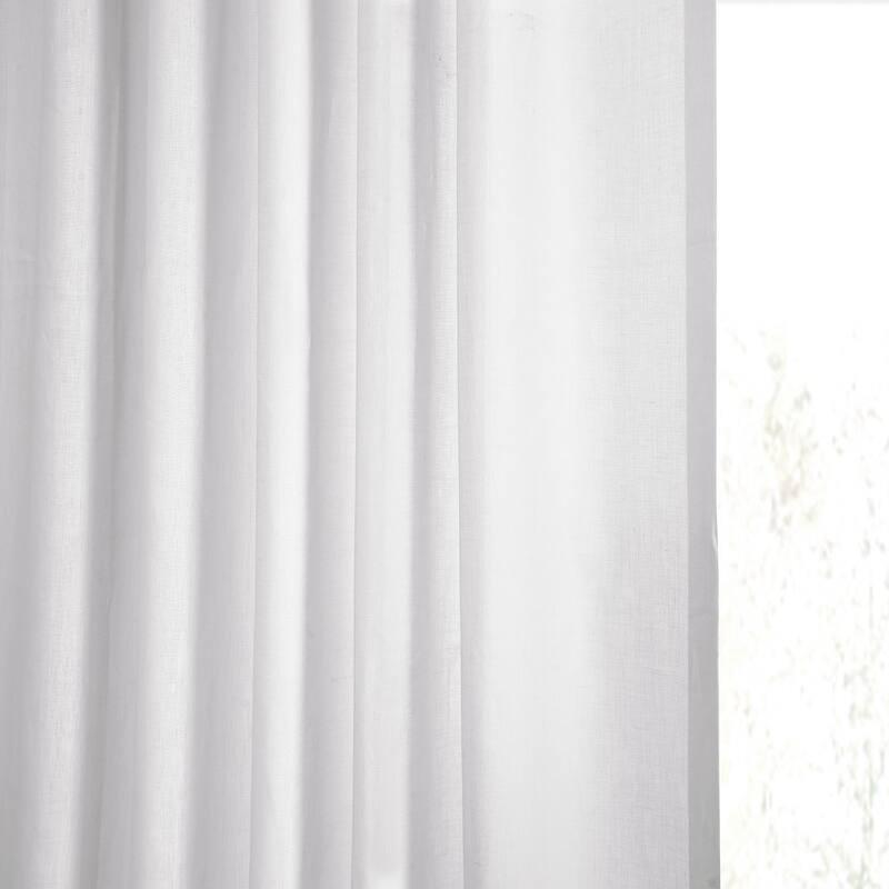Exclusive Fabrics Signature French Linen Sheer Curtain (1 Panel)