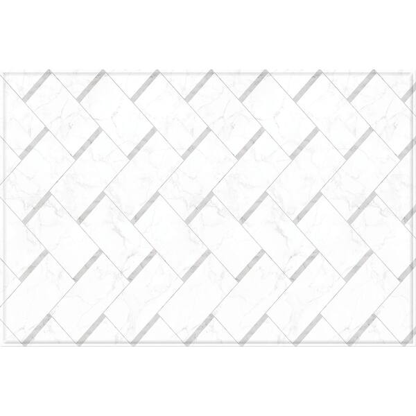 slide 1 of 1, PureSoft™ Play Mat - 82 x55x0.59in - Marble Herringbone +Rug Grey - Multi Multi