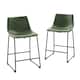 Middlebrook Prusiner 24-inch Faux Leather Counter Stool, Set of 2