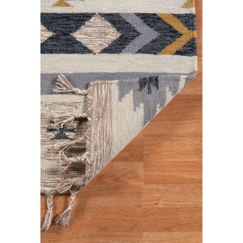 The Curated Nomad Sorrel Southwestern Flatweave Area Rug