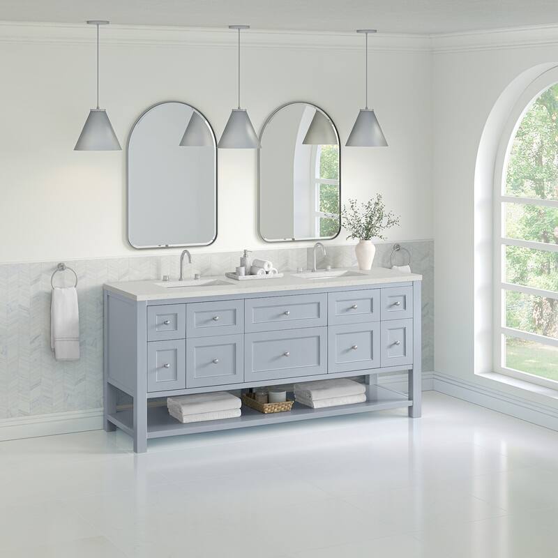 James Martin Vanities 330-V72-3LDL Breckenridge 72" Free Standing