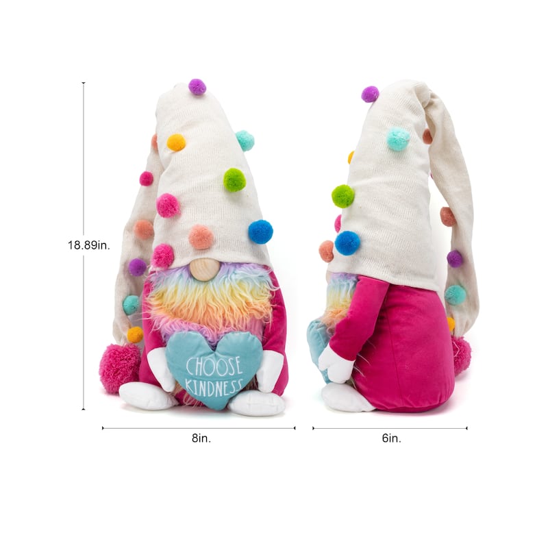 Rae Dunn Plush Gnome - LOVE/PRIDE - Valentine's Day