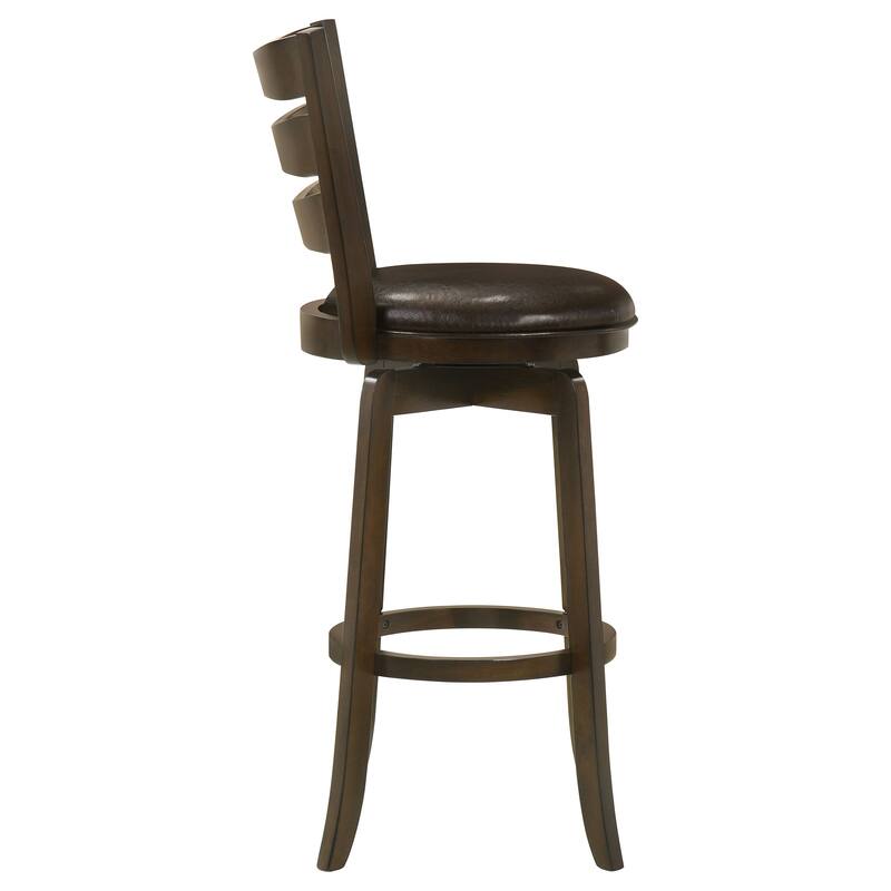 Murphy Wood Ladder Back Swivel Bar Chair