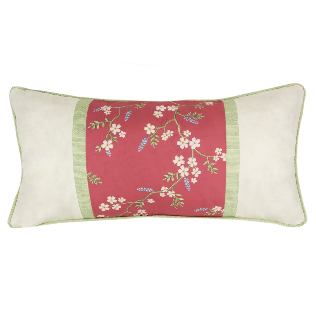 Donna Sharp Sweet Melon "Floral" Polyester Decorative Pillow