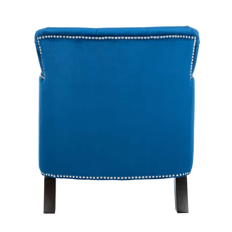 SAFAVIEH Tori Antiqued Tufted Club Chair - 28" x 34.4" x 32.7". - 28"W x 34"D x 33"H