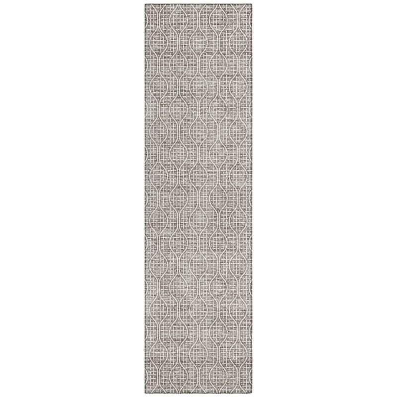 Machine Washable Indoor/ Outdoor Chantille Criss Cross Geo Rug