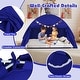 preview thumbnail 22 of 28, Gymax Twin Full Size Bed Tent w/2 Windows Flags for Boys & Girls Aged