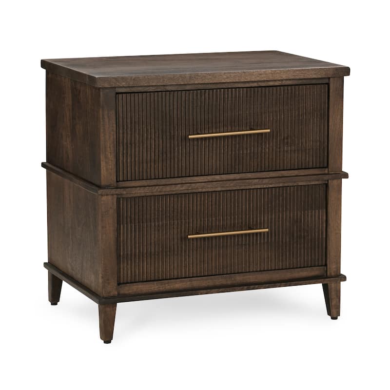 Classic Home Westlake 2-Drawer Mango Wood Nightstand