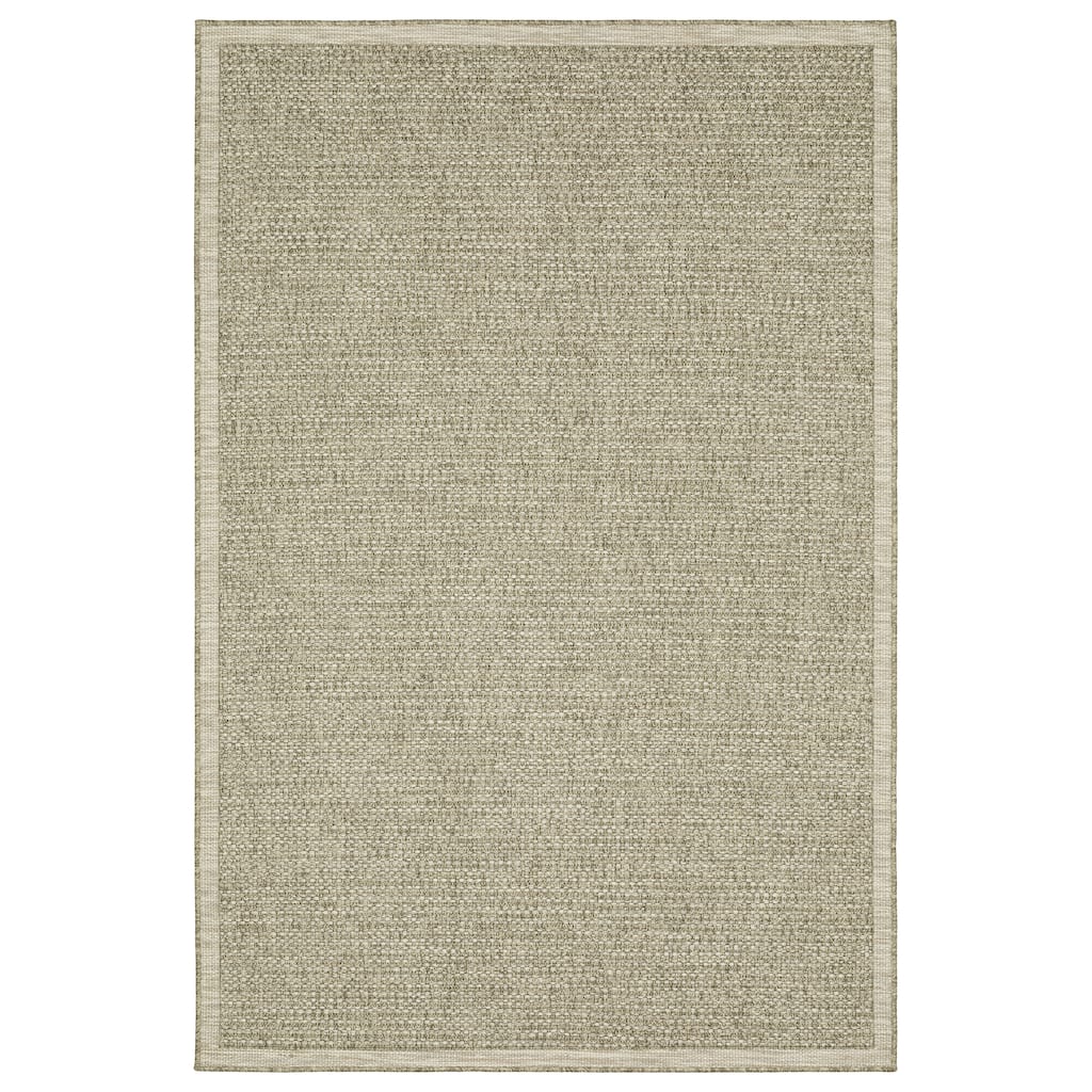 Vista Home Tangelo Textured Solid Tan/Light Brown Performance Rug.