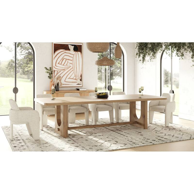 Modrest Cando Modern Beige Fabric Dining Chair