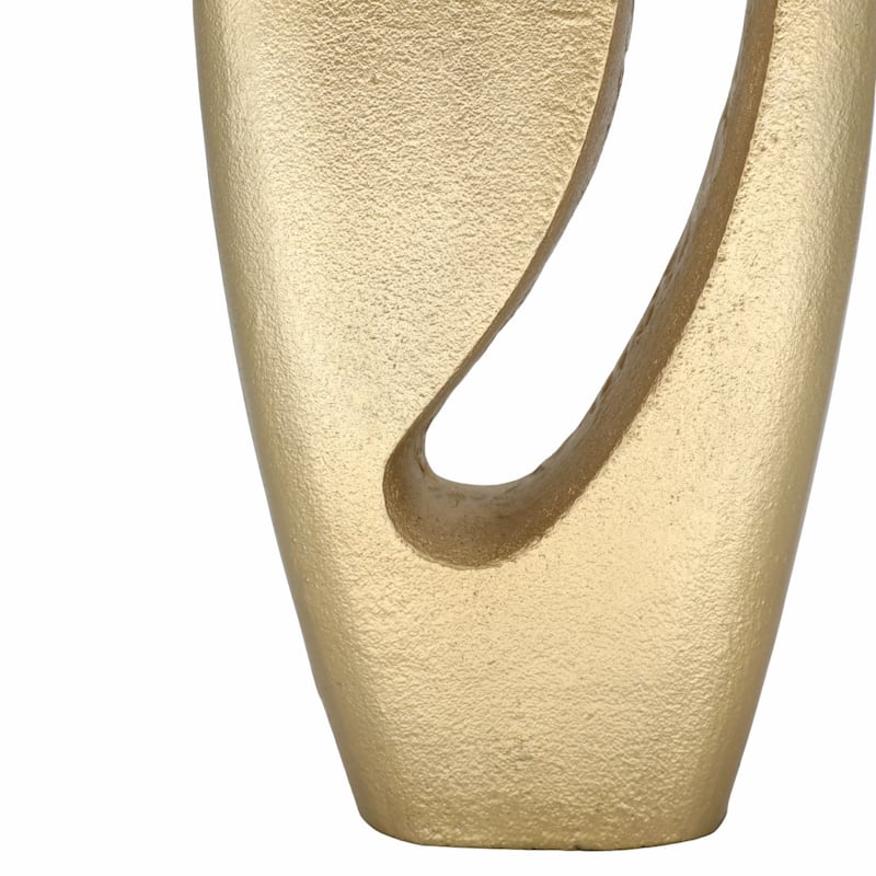 Artistic Cut-Out Vase - Champagne