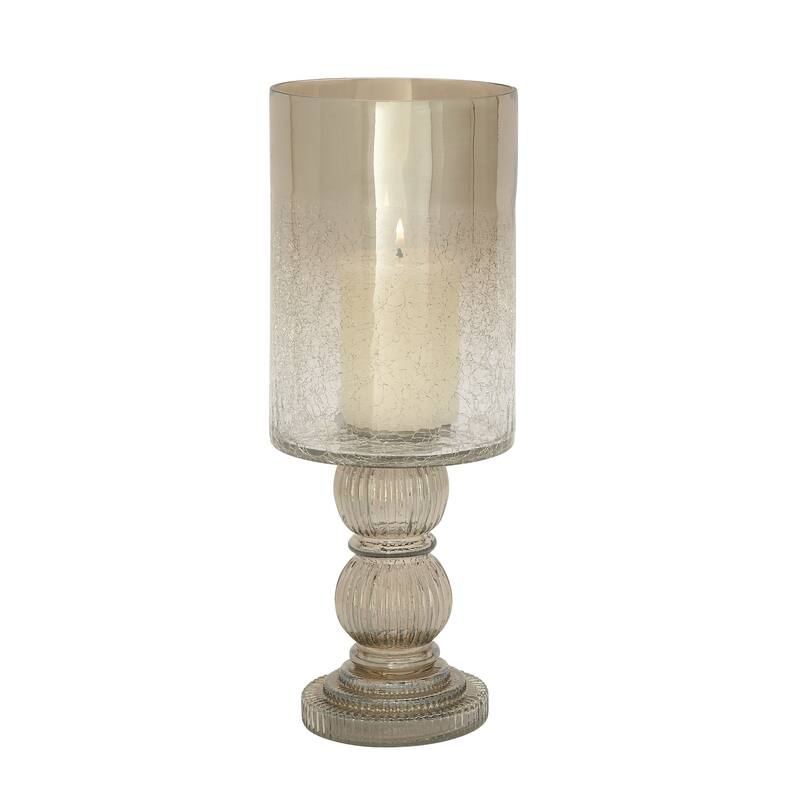 Glass Traditional Hurricane Lamp 16 x 6 x 6 - 6 x 6 x 16