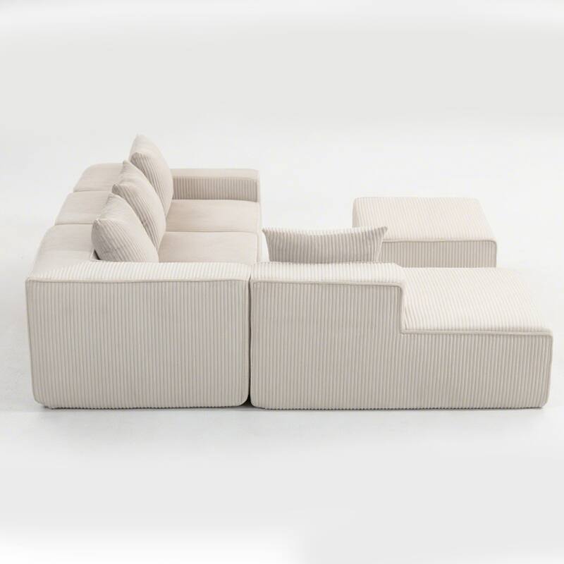 Multi person modular compression sofa that can be freely
