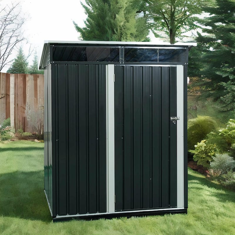 5FT x 3FT Outdoor Metal Storage Shed Transparent Plate