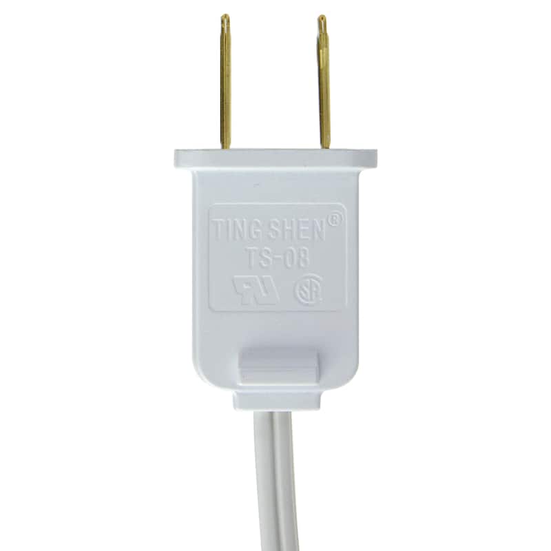 Christmas Village Replacement C7 Single Light Cord 6' White Wire - 72"