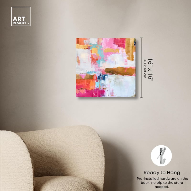 Exuberant Hues II Canvas by Art Remedy, Gallery Wrapped