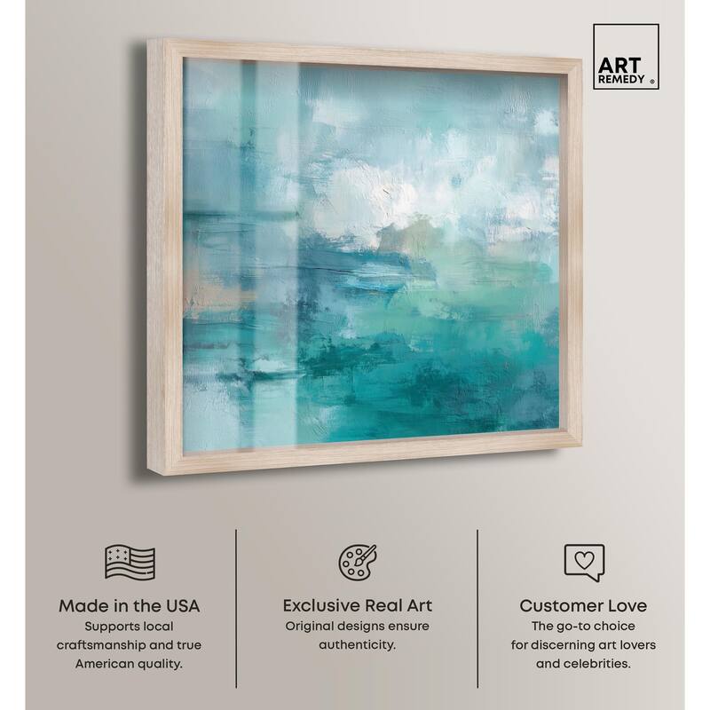 Green Blue II Shadowbox by Art Remedy