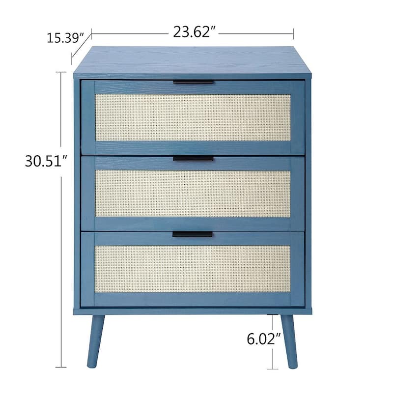 3 Drawers Storage Cabinet for Bedroom Living Room
