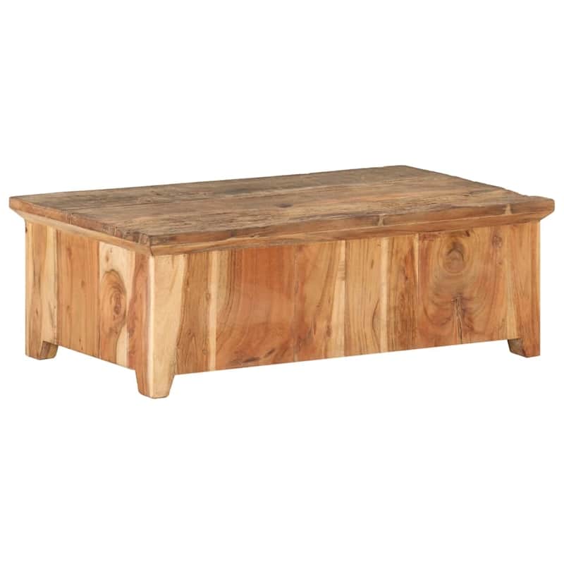 vidaXL Coffee Table 35.4"x19.7"x12.2" Solid Reclaimed Wood