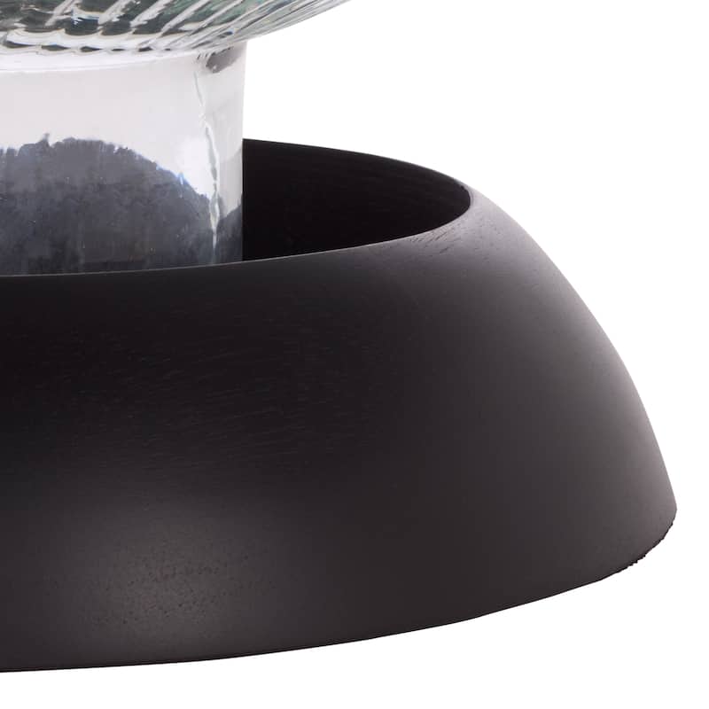 SAFAVIEH Home Karana Glass Accent Table - 18"W x 18"D x 19"H