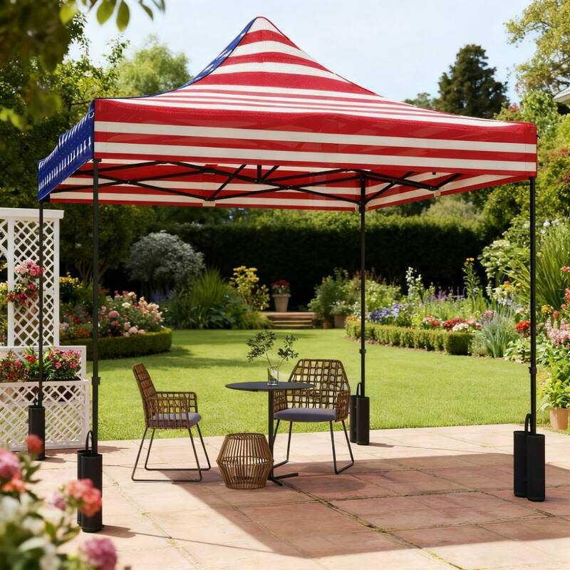 GDFStudio Outdoor Rylin Replacement Canopy Top with Oxford Cloth and Weight Bags