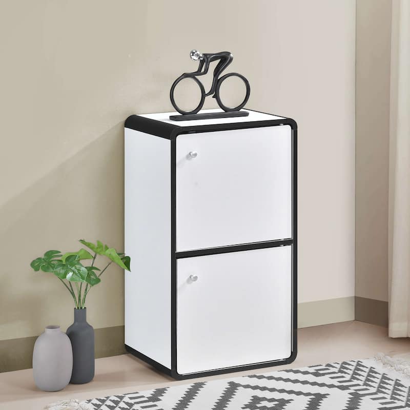 Closed Bookcase - White
