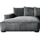 preview thumbnail 38 of 59, Transitional Luxe Upholstered Living Room Sectional 106.7 inch