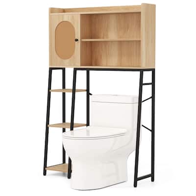 Costway Over The Toilet Storage Cabinet Space-saving Toilet Organizer - See Details