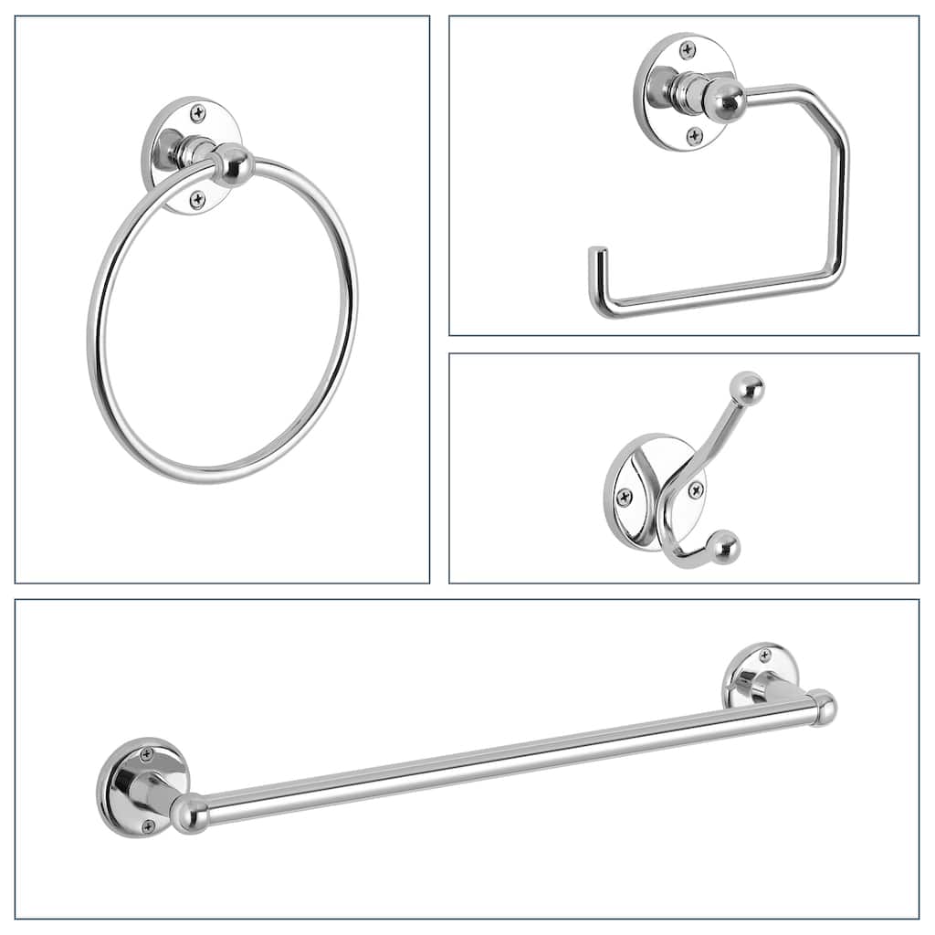 Bathroom Hardware Set, 4-Piece