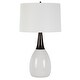 preview thumbnail 4 of 6, Uttermost Fralin White Table Lamp - 30.5'' H X 17'' W X 17'' D