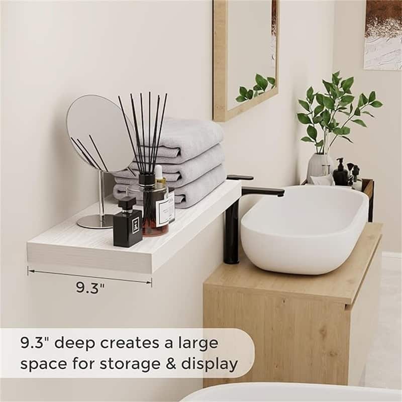  Floating Shelves for Wall - 9"D x 24"W x 1.5"H
