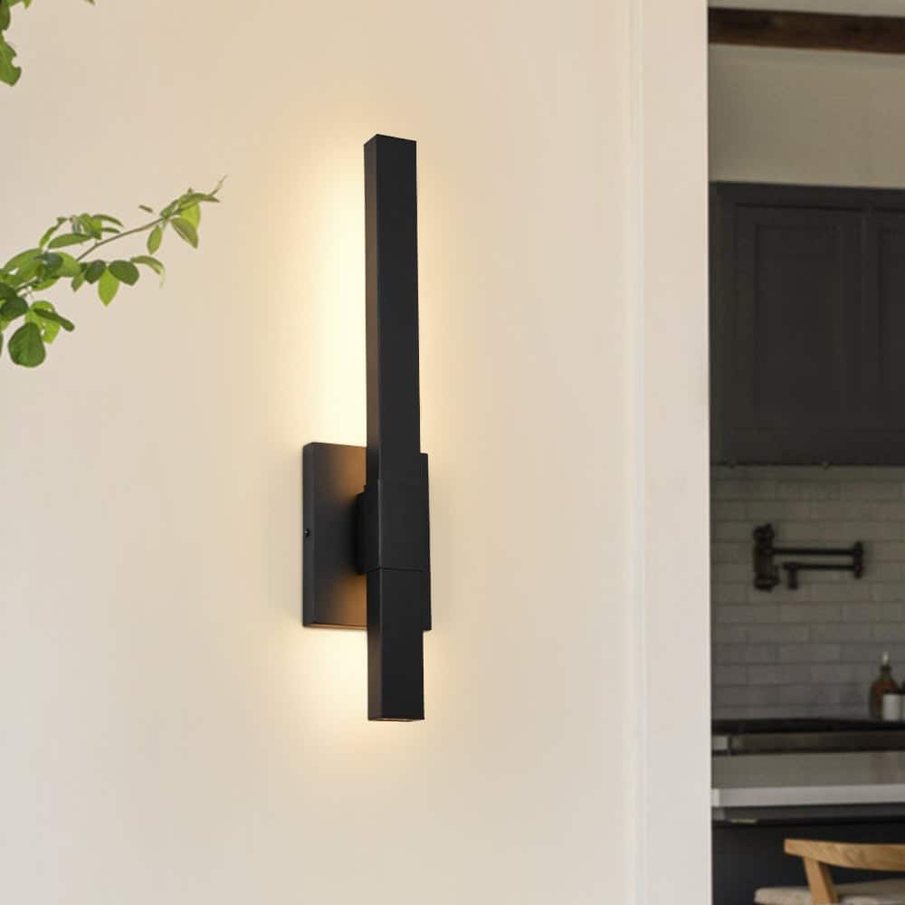 Dimmable LED Sleek Long Strip Exterior Wall Sconce